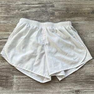 White nike athletic shorts